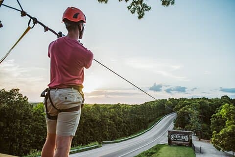 Bransons Best Zipline - Great Woodsman Canopy Tour