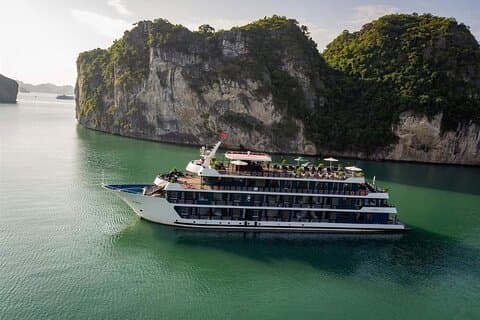 2 Tage 1 Nacht Halong & Lan Ha Bay Luxuriöse Rosy-Kreuzfahrt ab Ha Long