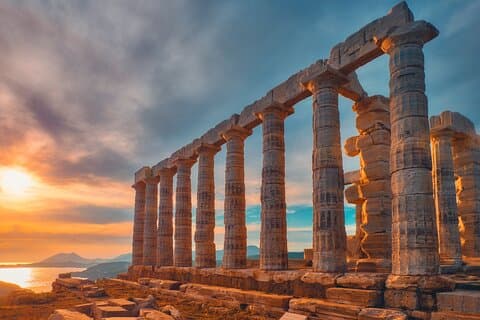 Tour turístico privado al atardecer en Sounio con traslado incluido