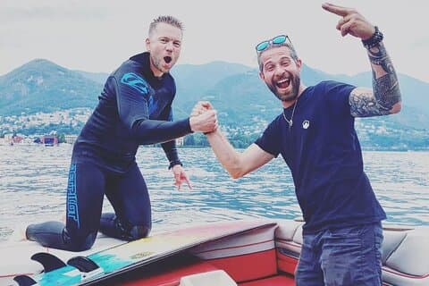3H Wakeboard och Wakesurf på Comosjön med Mastercraft Boat