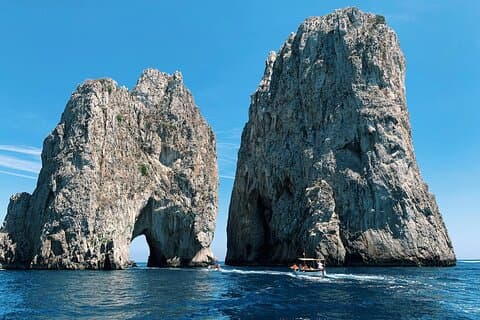 Capri Excursión en barco privado con Faraglioni y Blue Grotto