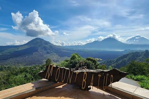 Rafting no rio Bali Ayung e excursão com vista para o vulcão Kintamani