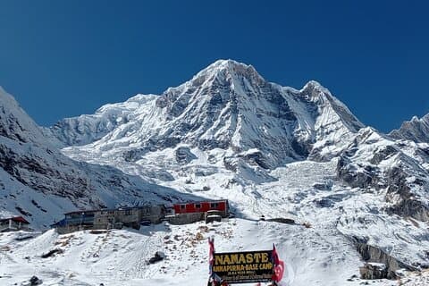 Caminhada particular no acampamento base de Annapurna