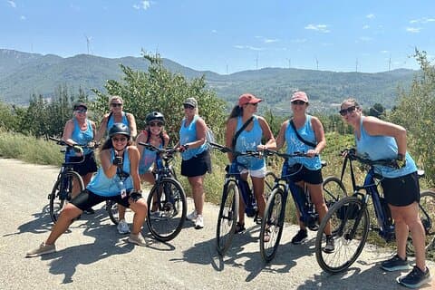 Ciclismo através de vinhas e fazendas Almoço e visita a Éfeso