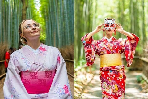 Privat fotograferingsupplevelse i Arashiyama Bamboo
