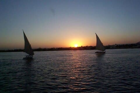 Riding a felucca at Sunset and Dinner an Egyptian House in Luxor
