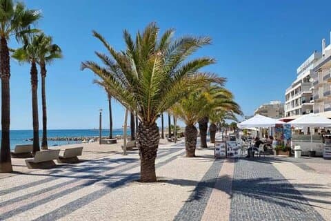 Viaggio in autobus al mercato di Quarteira e in città da Albufeira