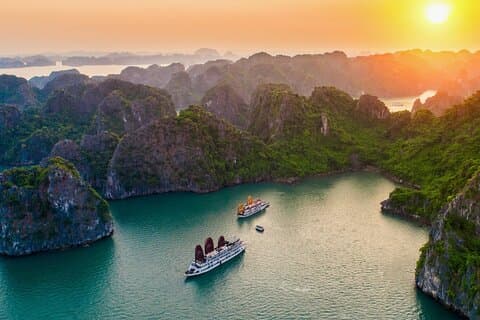 3 dagers Arcady Cruise Halong Bay fra Hanoi