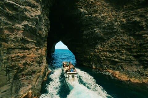 Kauai : Nā Pali Coast Zodiac Raft Expedition und Schnorcheln