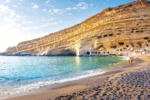 Hippies Beach och Matala Tour från Heraklion