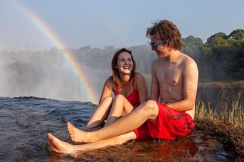 Devil's Pool Schwimmerlebnis bei Victoria Falls