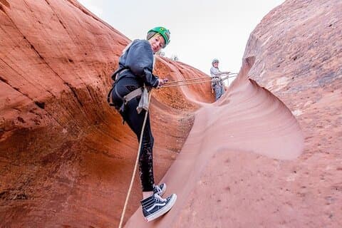 Private Guided Canyoneering Huntress Canyon with Rappelling