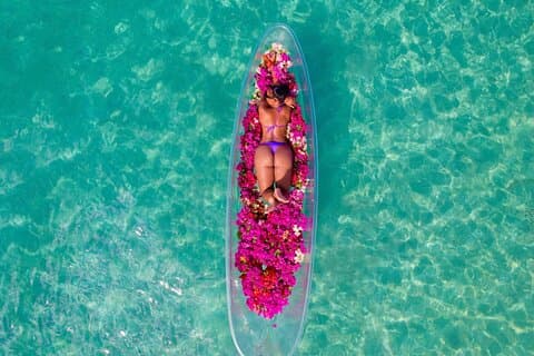 Custom Luxury Flowerbed Drone Photoshoot