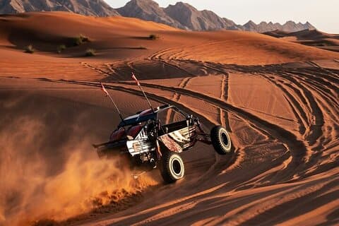 Qatar Desert Thrills Self Ride Dune Buggy Safari og Camel Ride