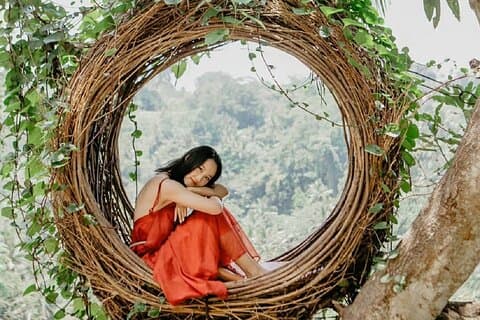 Bali Swing-Pakete und Blick auf den Vulkan Kintamani Mt. Batur