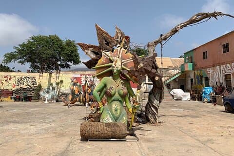 Visite de la ville avec musique traditionnelle à Mindelo