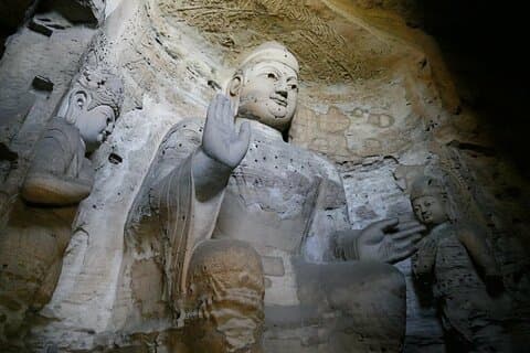 Beijing -datong by round way bullet trains Yungang grottoes tour