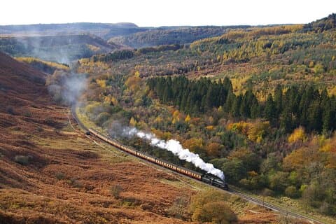 North York Moors med ångtåg till Whitby