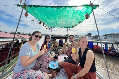 HCM: 2-dagers Mekong Delta flytende marked med matlaging og sykkeltur