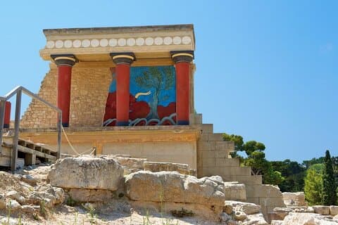 Knossos Palace och Arkeologiska museet