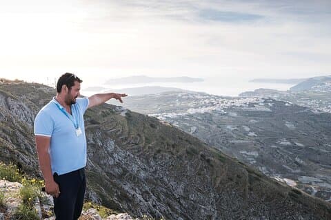 Naturskjønn privat tur på Santorini