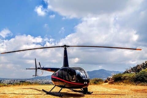 Traslado privado en helicóptero desde Atenas a Amanzoe