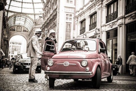 1 Stunde Vintage Fiat 500 Slow Tour in Mailand