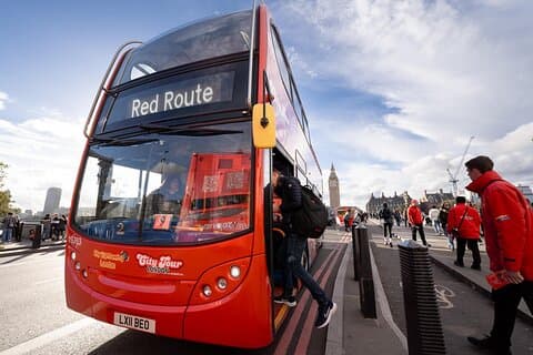 London Tour Hop-on Hop-off Bus med valgfri Thames River krydstogt