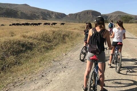 Escursione di un giorno al Parco Nazionale Hell's Gate e giro in barca sul Lago Naivasha