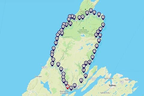 Cabot Trail: スマートフォン オーディオ ドライブ ツアー