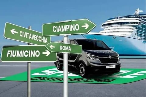 From Civitavecchia Cruise Port to FCO 1-8 People