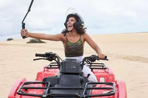Hurghada : Safari en VTT en Quad et visite du village bédouin avec balade à dos de chameau