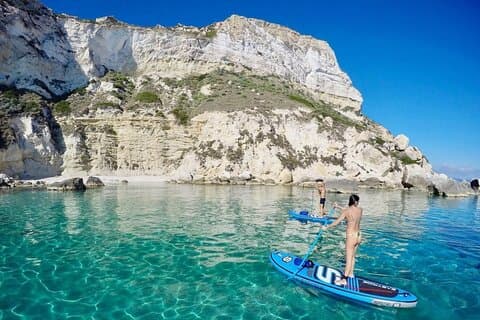 Kurs und Ausflug im SUP zum Teufelssattel in Cagliari