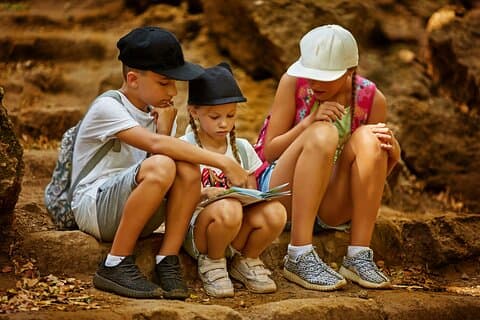 Niños y familia Atenas Caza del tesoro mítico