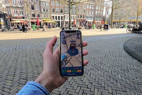 Amsterdam GPS App Walking Tour Mobilspill