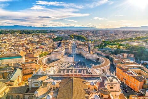 Visite à pied de la Place Saint-Pierre et de la Basilique Vatican avec audioguide