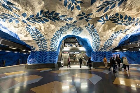 2-timers Stockholm tunnelbanetur