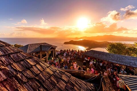Sunset party at Shirley Heights - PRIVATE round trip