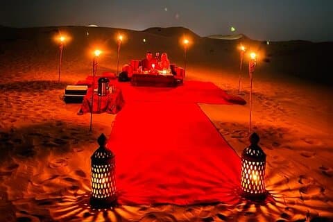 Private Romantic Dune Dinner with Quad Bike Ride in Abu Dhabi