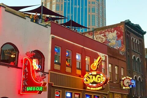 Music City Eten, drinken, sightseeing-wandeltocht langs Broadway