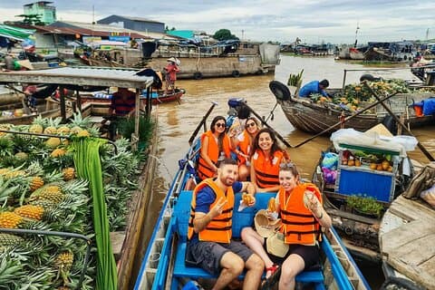 Um dia para o mercado flutuante Cai Rang + rio Mekong 1 dia