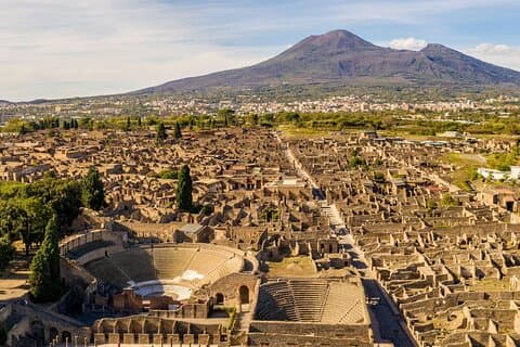Von Sorrent : Führung durch die Ruinen von Pompeji mit Transferservice