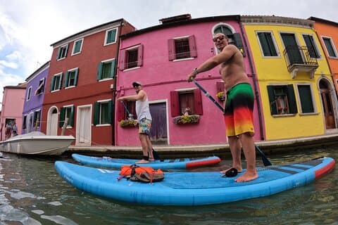 Sup og kajaktur i Burano