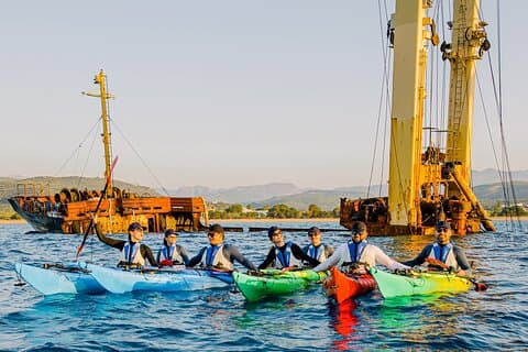 Ochtendkajaktocht naar het scheepswrak van Kissamos Bay en exclusief strand
