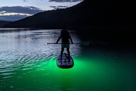 Sunset and Light Up Stand-Up Paddle with a Certified Guide