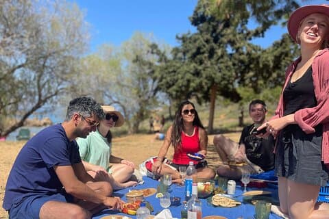 Picnic vegetariano a Creta