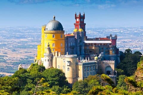 Tur - Pena Palace, Sintra, Cabo da Roca og Cascais