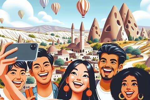 Cappadocia Sunrise Hot Air Balloon Watching Tour w/Transfer