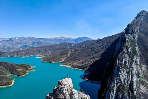 Bovilla Lake og Gamti Mountain Tour fra Durres eller Golem