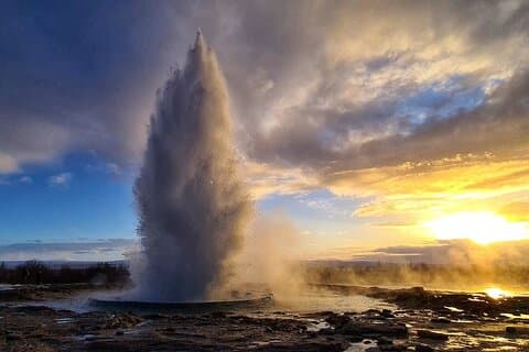 Excursion privée d'une journée au Cercle d'Or avec prise en charge au port en Islande